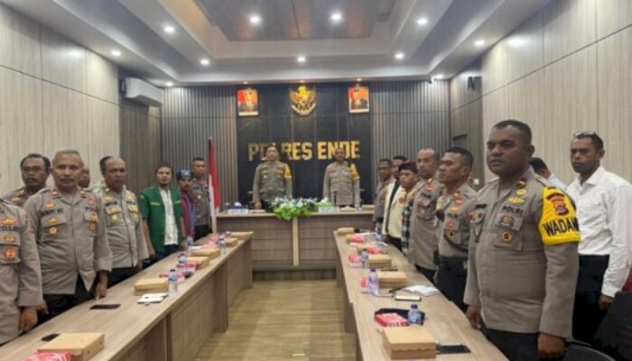 Polres Ende Turut Hadir Dalam Dialog Kebangsaan Yang Diselenggarakan Mabes Polri Secara Virtual