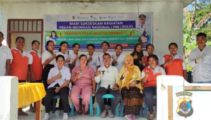 Anak-anak di Desa Mukusaki Jadi Sasaran PIN Polio, Kades Sardi; Semoga Jadi Generasi Emas 2024