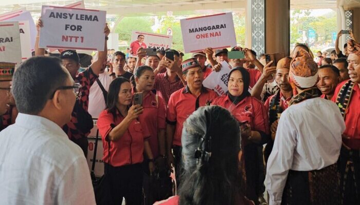 Ansy Lema Tiba di Labuan Bajo, Disambut Ratusan Relawan dan Teriakan “Manyala Kaka!”