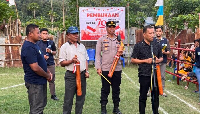Semarak HUT Kemerdekaan RI Ke-79 di Desa Nanganesa, Peserta KKN Uniflor Mengabdi Turut Ambil Bagian