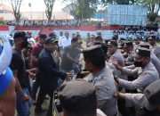 Jelang Pilkada Serentak, Polres Ende Laksanakan Apel Gelar Pasukan dan Simulasi Sispam Kota