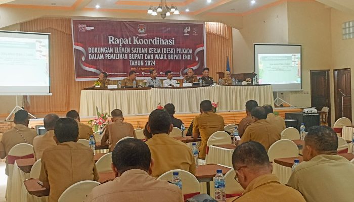 KPUD Ende Gelar Rakor Satuan Kerja Desk Pilkada, Ini Tujuannya!