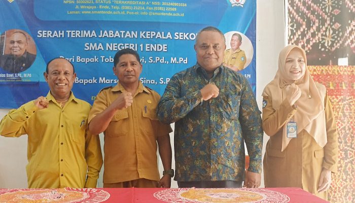 Penuhi Syarat Sesuai Aturan Terbaru, Bob Sina Jadi Plt. Kepala SMA Negeri 1 Ende Gantikan Tobias Dawi
