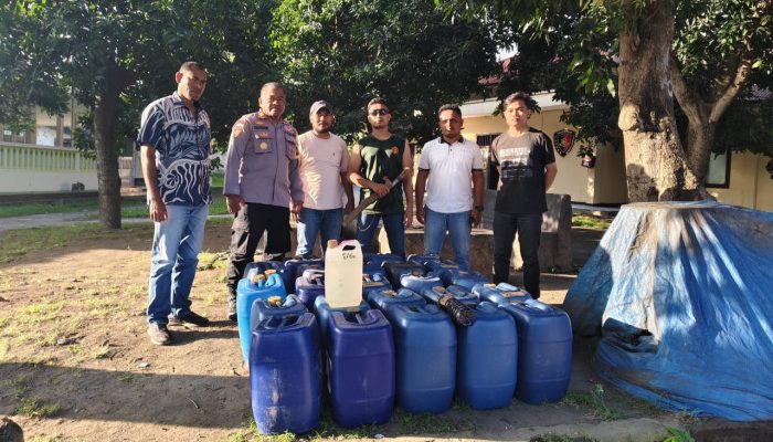 Polres Ende Amankan 846 Liter Moke dan Senjata Tajam Dalam Operasi Pekat Dihari Pertama