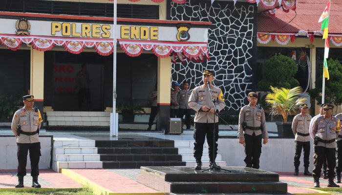 Lagi-lagi Kapolres Ende Ingatkan Anggotanya Supaya Jaga Netralitas Jelang Pilkada Serentak 2024