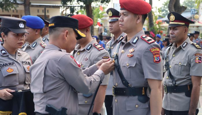 Kapolres Mabar Christian Kadang Pimpin Sertijab Wakapolres Hingga Kapolsek di Labuan Bajo