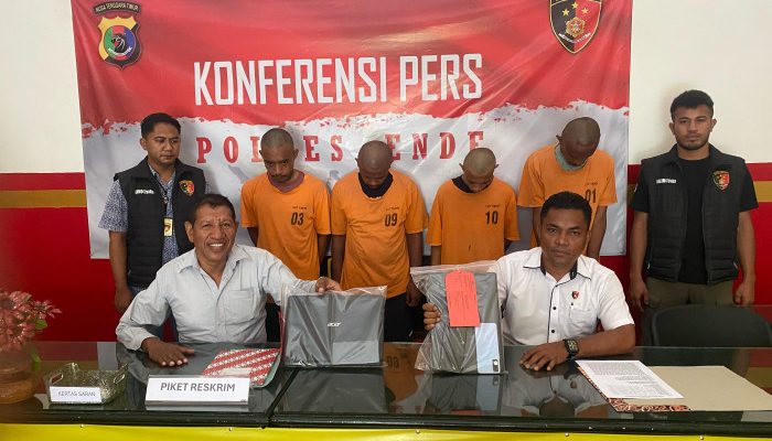 Polres Ende Tangkap Empat Pelaku Pencurian dengan Pemberatan