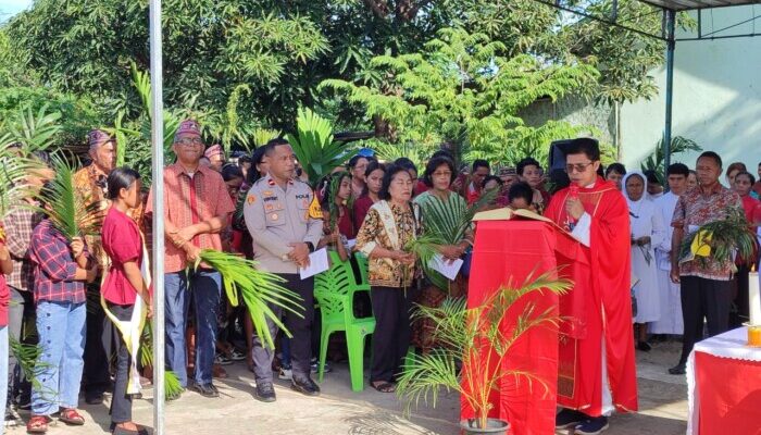 Polisi Amankan Perayaan Minggu Palma di Lembor