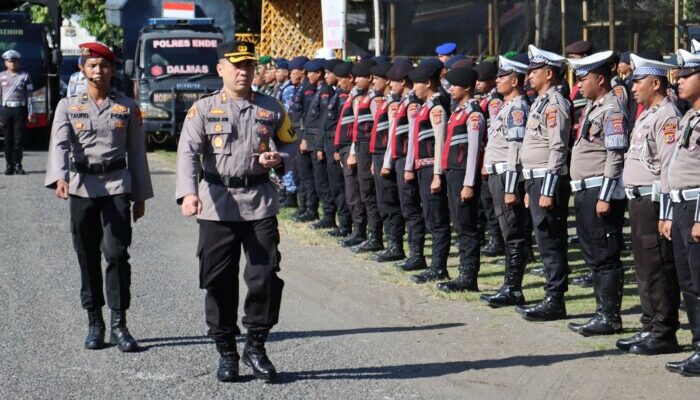 Gelar Apel Pasukan Operasi Semana Santa Turangga, Polres Ende Siap Amankan Paskah 2025