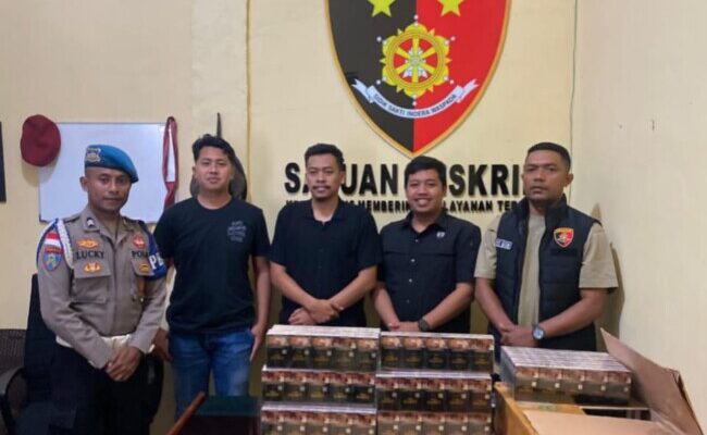 Polres Nagekeo Serahkan 19 Dus Rokok Ilegal “King Garet” ke Bea Cukai Labuan Bajo
