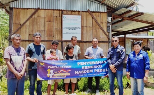 Rayakan HUT ke-14, NasDem Ende Salurkan Sembako untuk Anak Panti Asuhan Wua Mesu