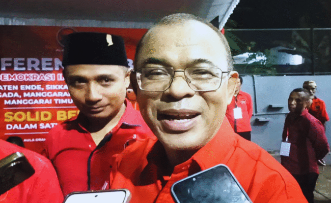 Pimpin DPC PDI Perjuangan Ende, Yosef Badeoda Ungkap Ada Perbedaan Rasa Saat Kenakan Baju Merah dan Biru