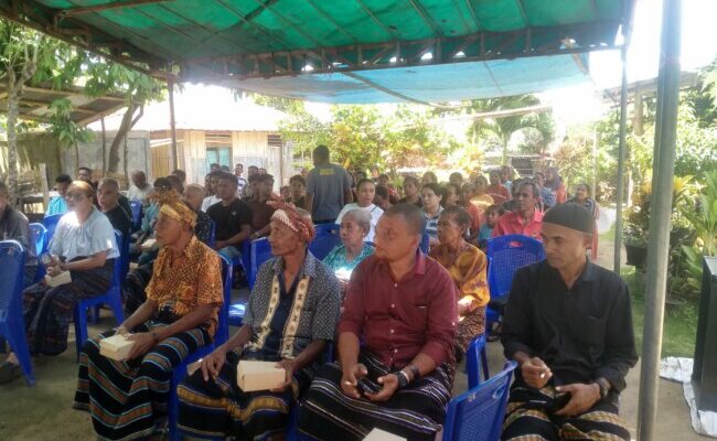 Julie Sutrisno Laiskodat Sosialisasikan Empat Pilar Kebangsaan di Desa Manulondo-Ende