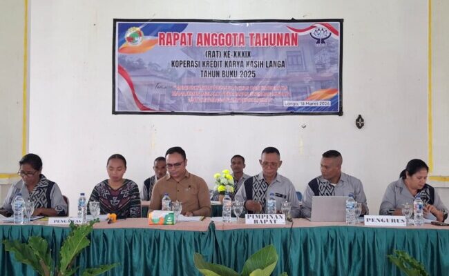 RAT 2025 Kopdit Kasih Langa, Lalu Paskalis Dorong Peningkatan Produktivitas dan Integritas Manajemen