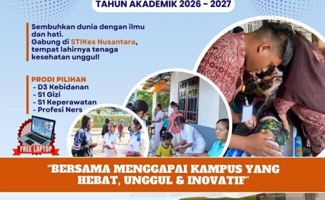 Stikes Nusantara Kupang Buka SPMB Tahun Akademik 2026/2027, Prodi S1 Gizi Raih Akreditasi Baik Sekali