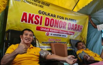 DPD II Golkar Ende Gelar Aksi Donor Darah Bantu Korban Gempa Flores 4 IMG 20260819 WA0057