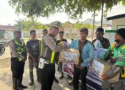 Peringati Hari Lalu Lintas ke-71, Satlantas Polres Ende Bagi Sembako untuk Ojek dan Warga Kurang Mampu
